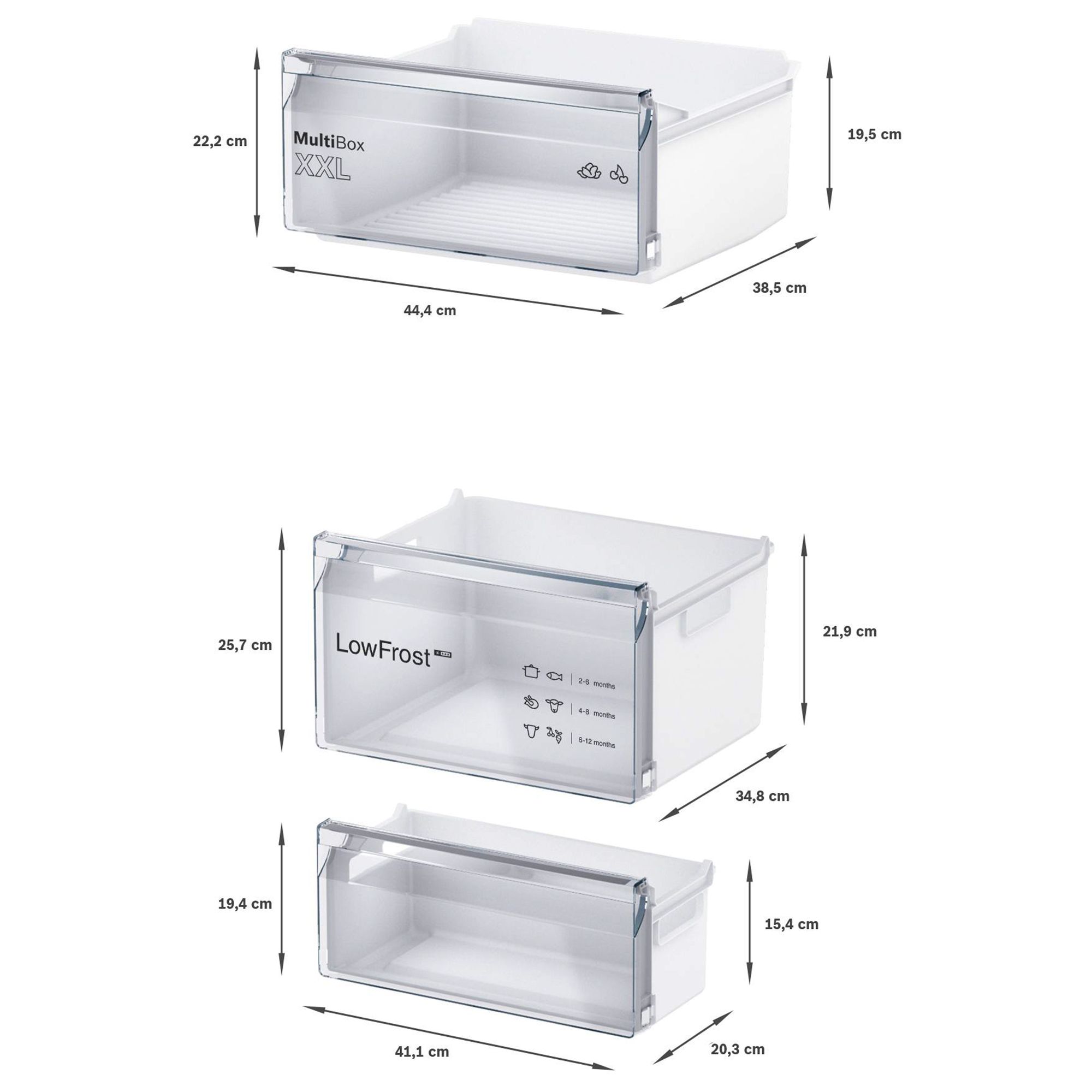 Bosch Series 2 KIV87NSE0G 70:30 Traditional Built-in Fridge freezer