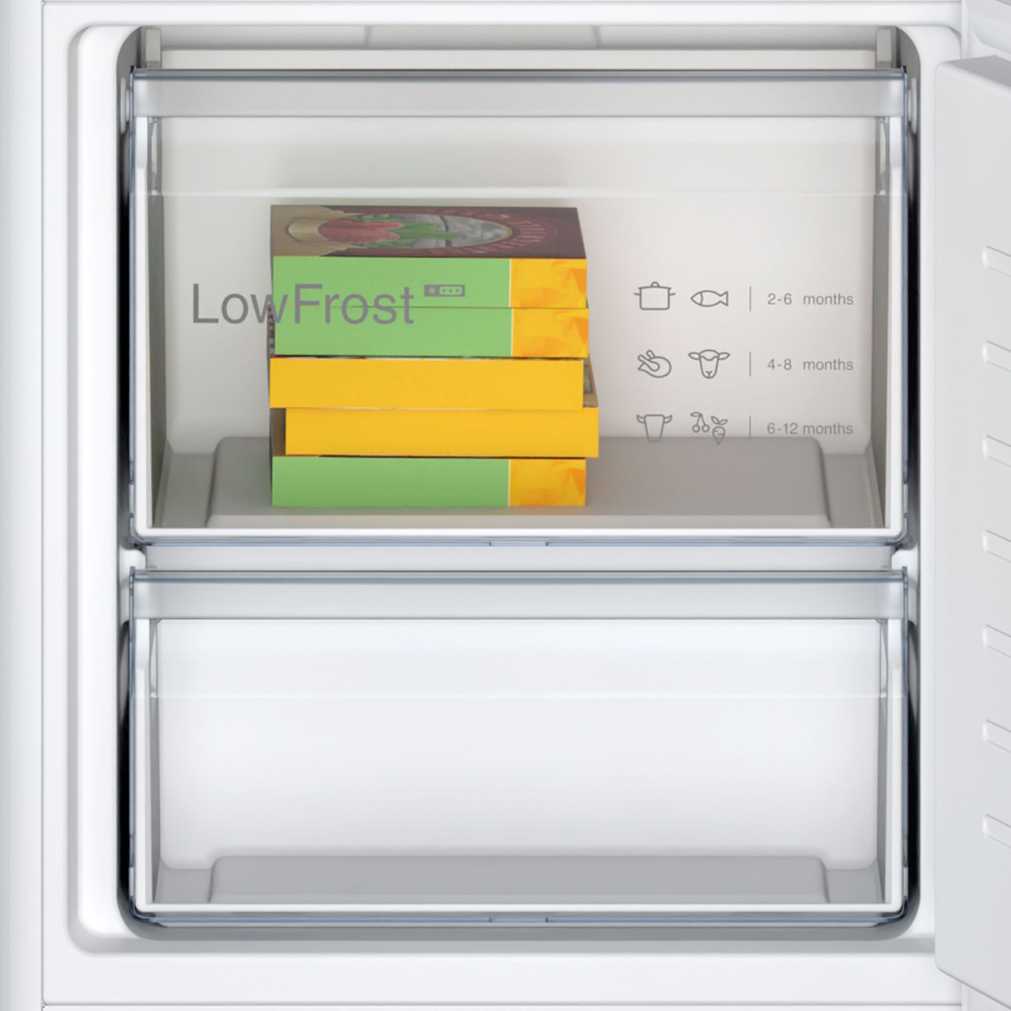 Bosch Series 2 KIV87NSE0G 70:30 Traditional Built-in Fridge freezer