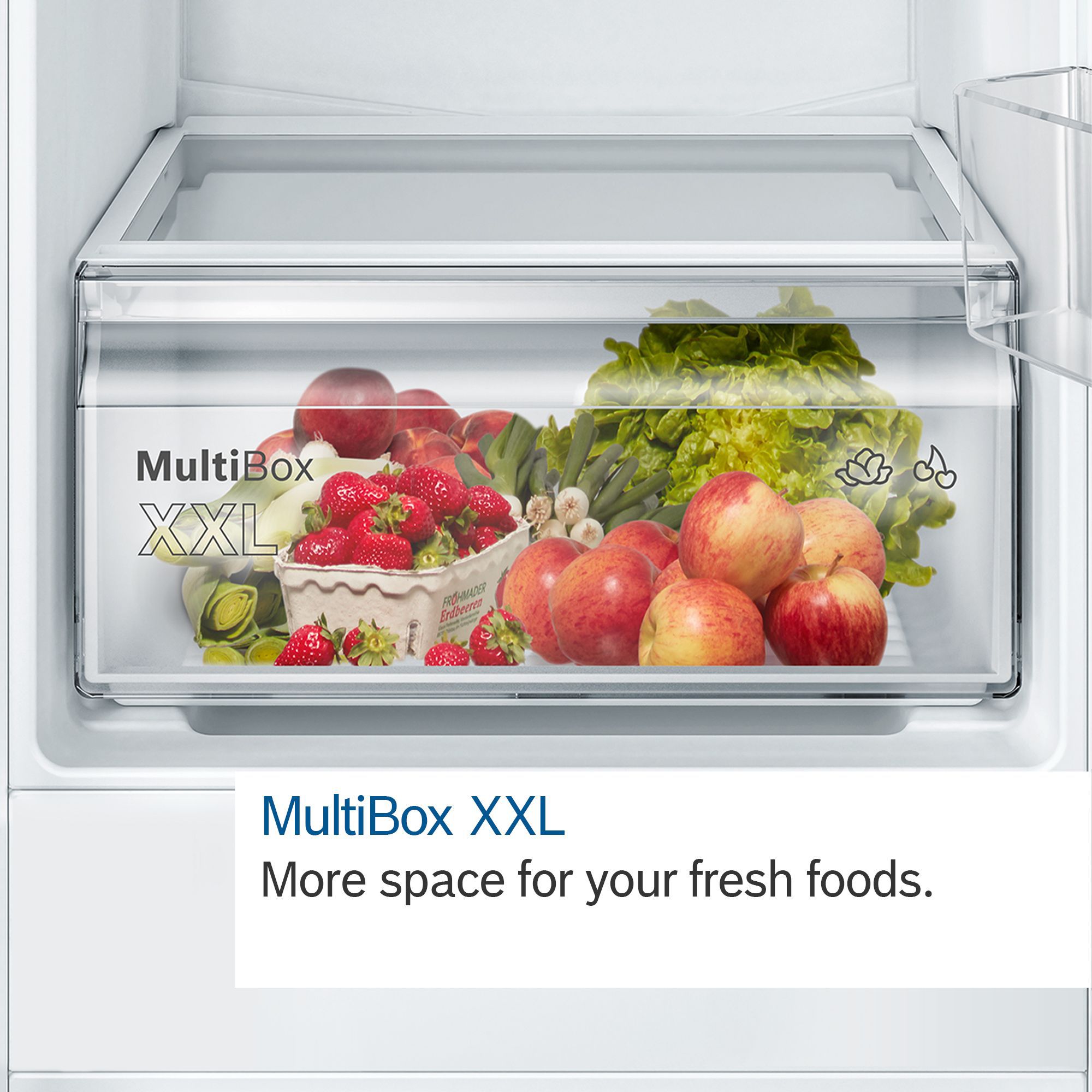 Bosch Series 2 KIV87NSE0G 70:30 Traditional Built-in Fridge freezer