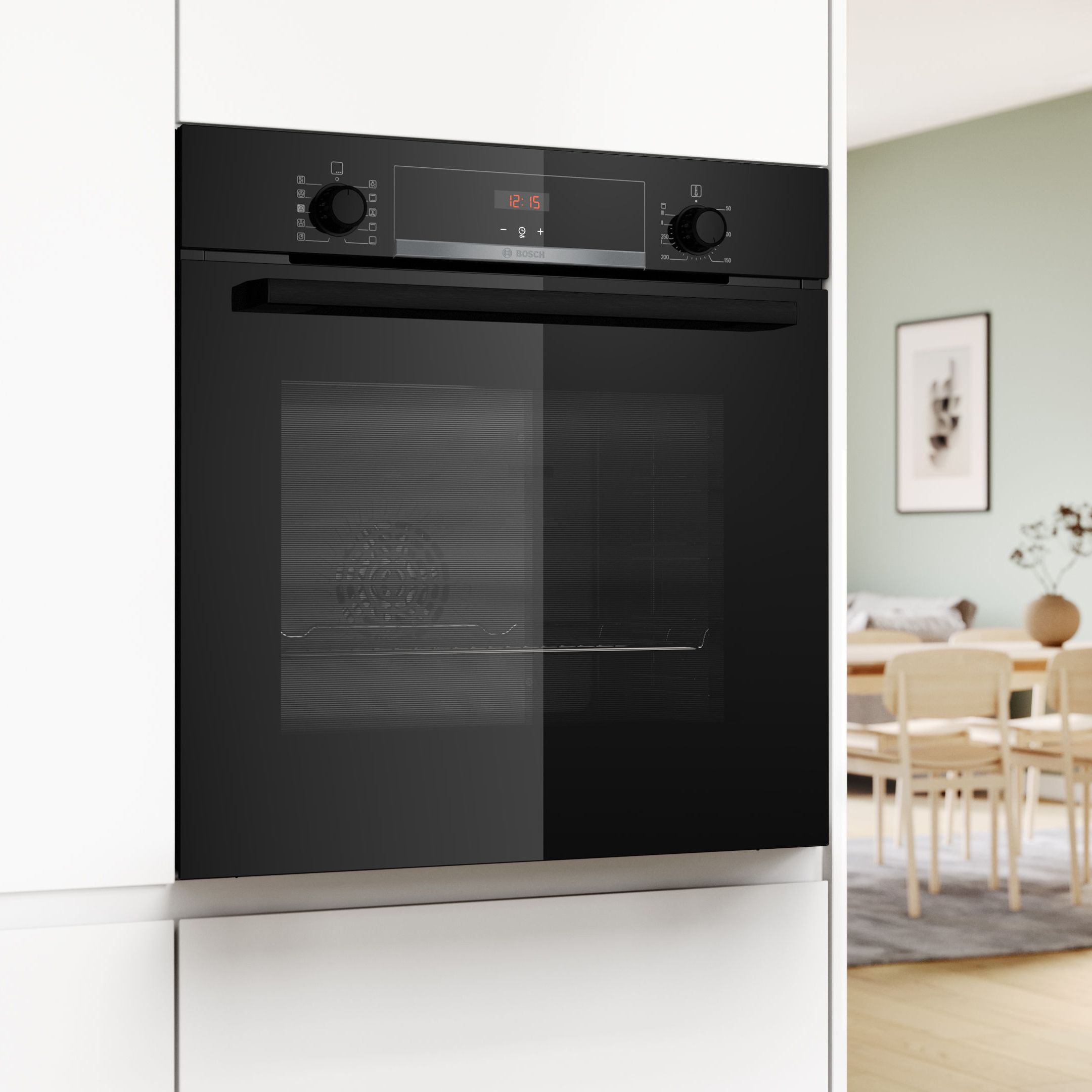Bosch Series 4 HQA534BB3B Built-in Single Electric Oven - Black