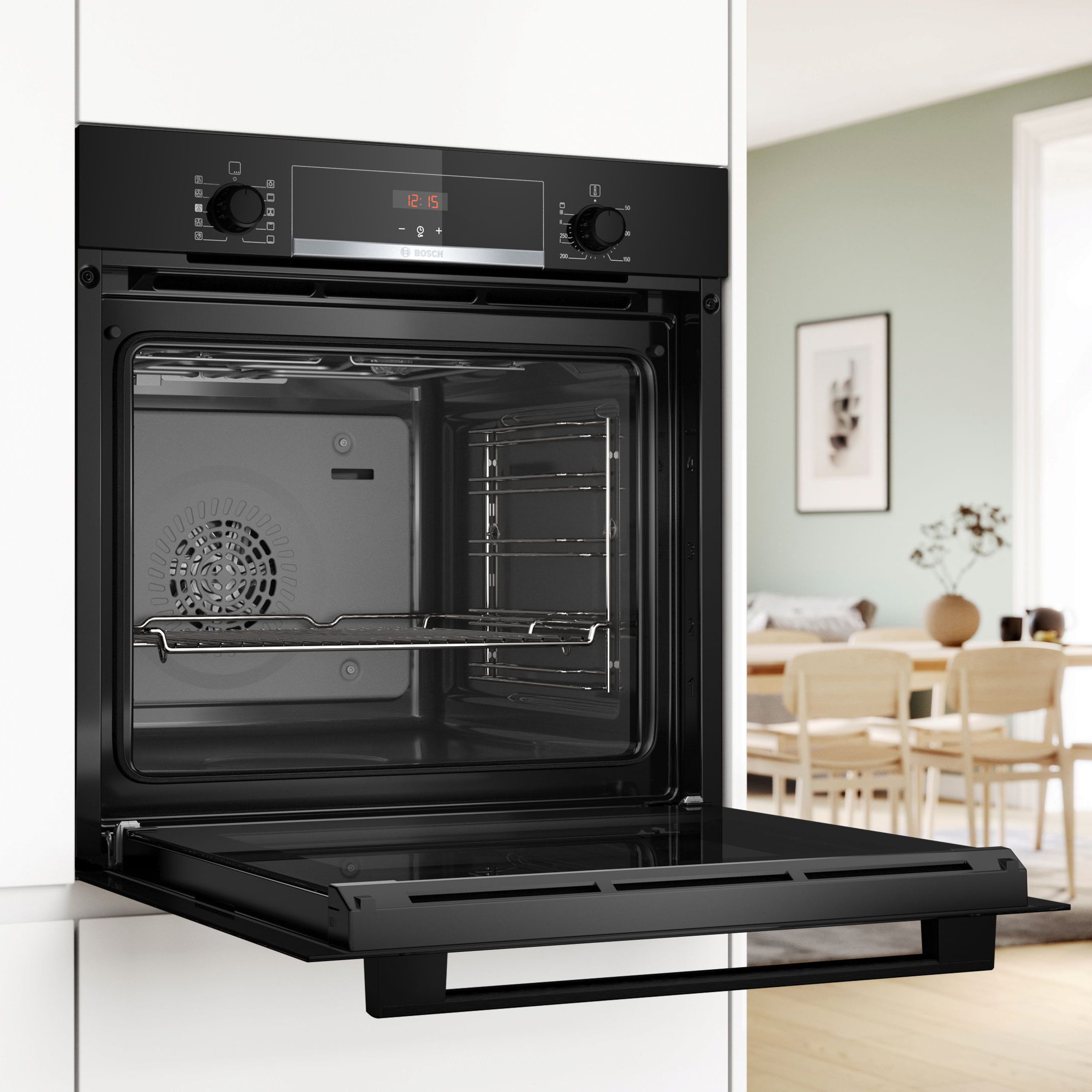 Bosch Series 4 HQA534BB3B Built-in Single Electric Oven - Black
