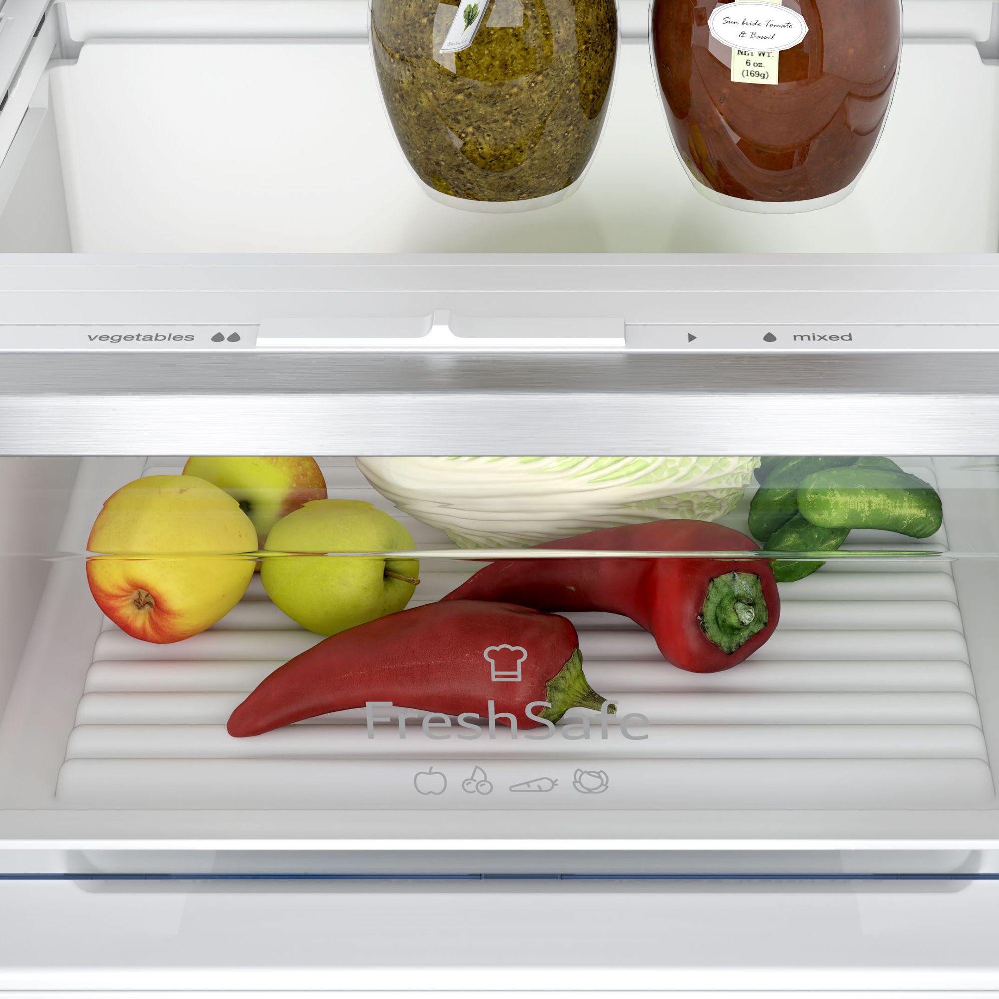 Bosch Series 4 KIN86VSE0G 60:40 Traditional Integrated Frost free Fridge freezer