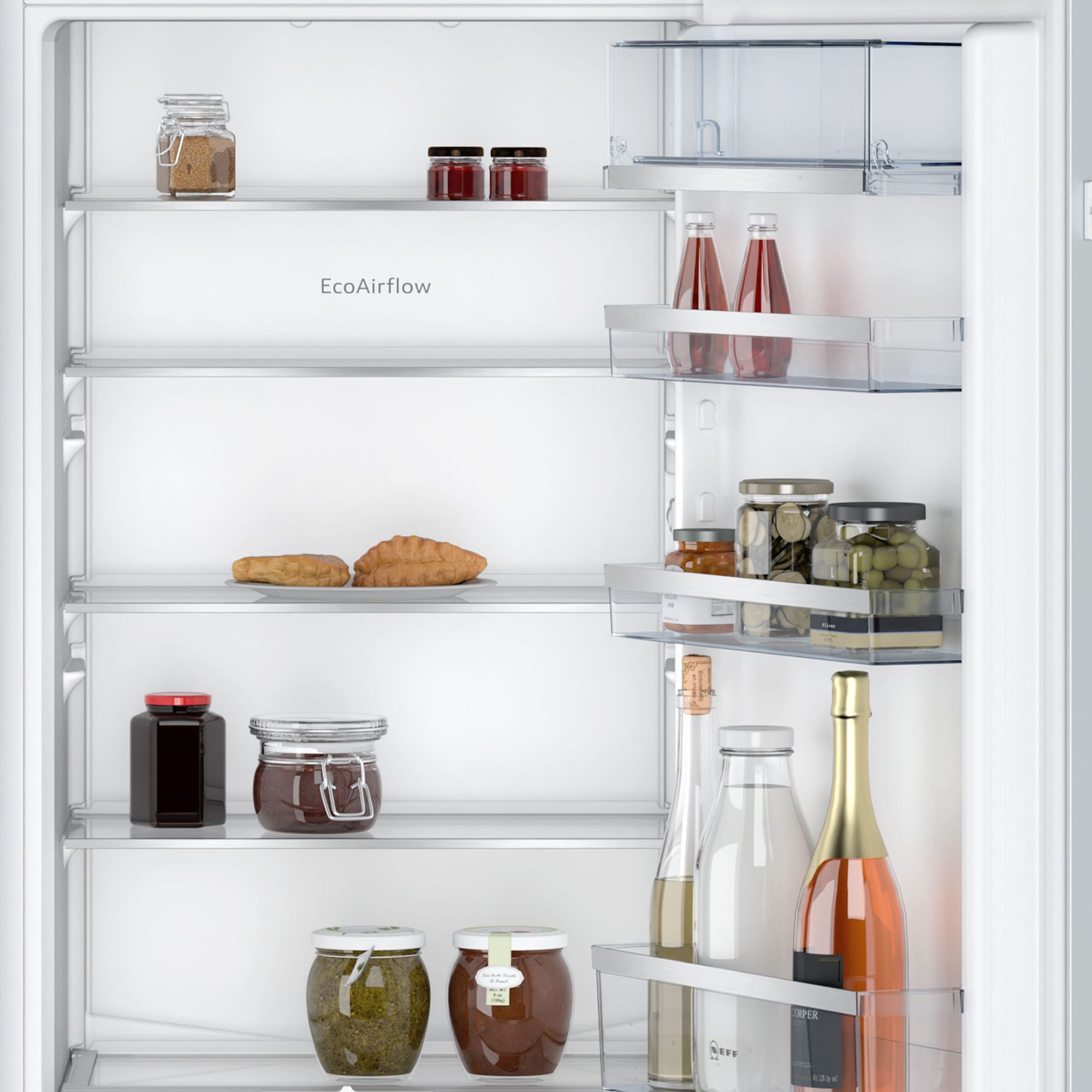 Bosch Series 4 KIN86VSE0G 60:40 Traditional Integrated Frost free Fridge freezer