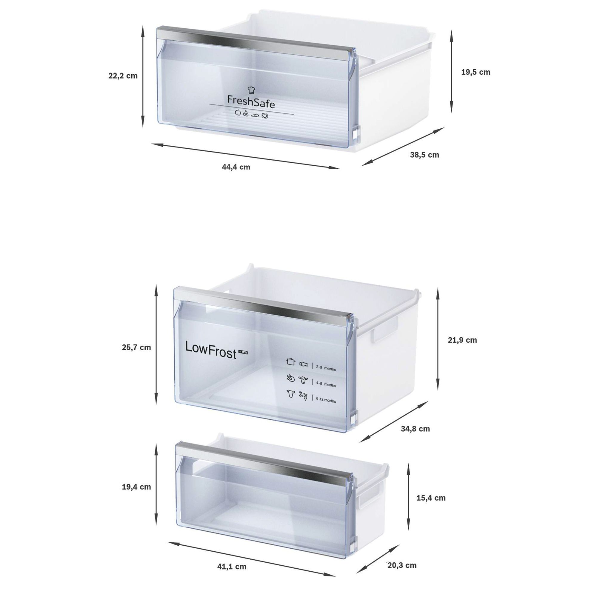 Bosch Series 4 KIN86VSE0G 60:40 Traditional Integrated Frost free Fridge freezer