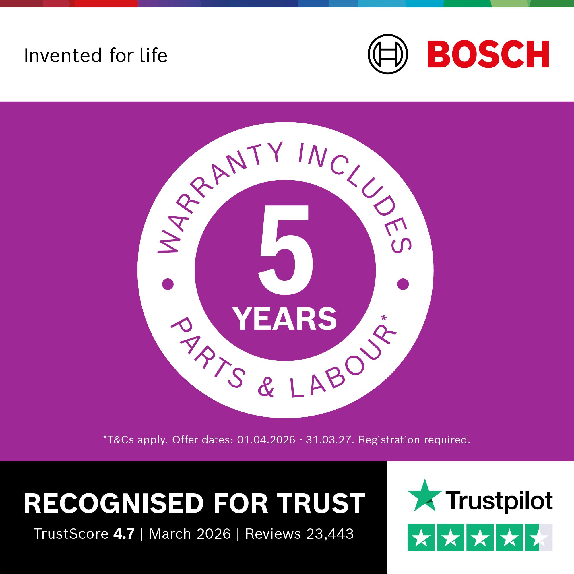 Bosch Series 4 KIN86VSE0G 60:40 Traditional Integrated Frost free Fridge freezer