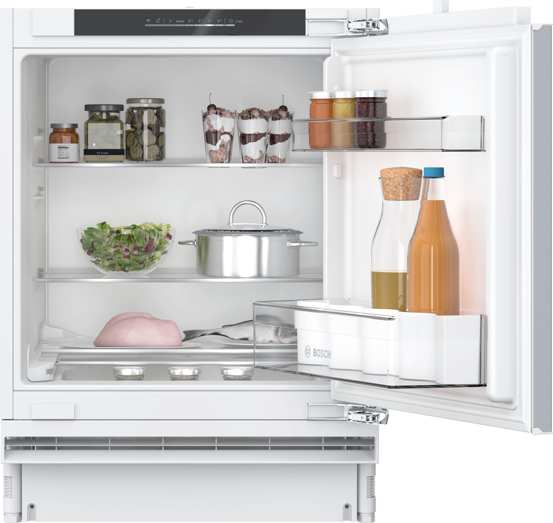 Bosch Series 4 KUR21VFE0G Integrated Fridge - White