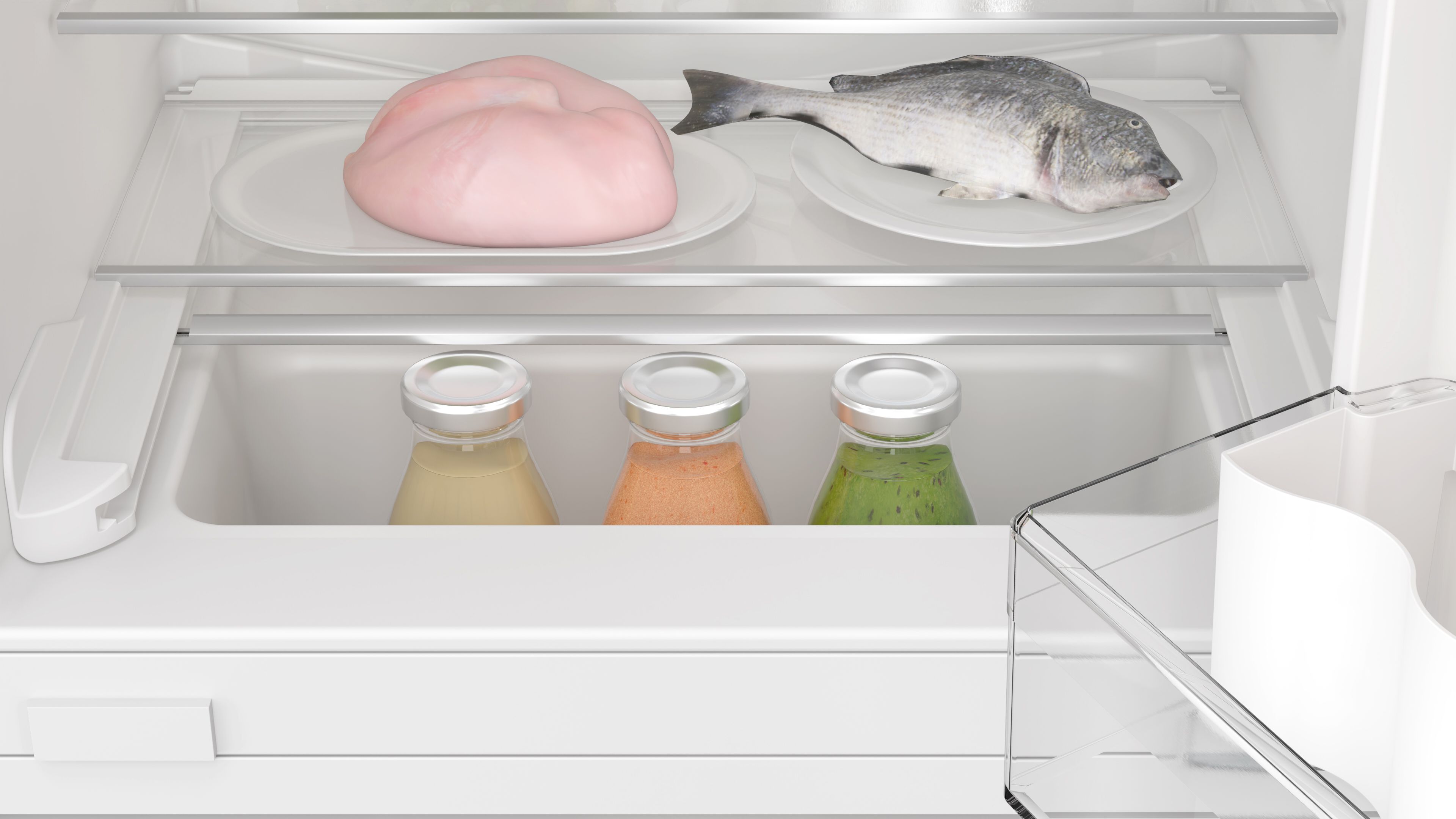 Bosch Series 4 KUR21VFE0G Integrated Fridge - White