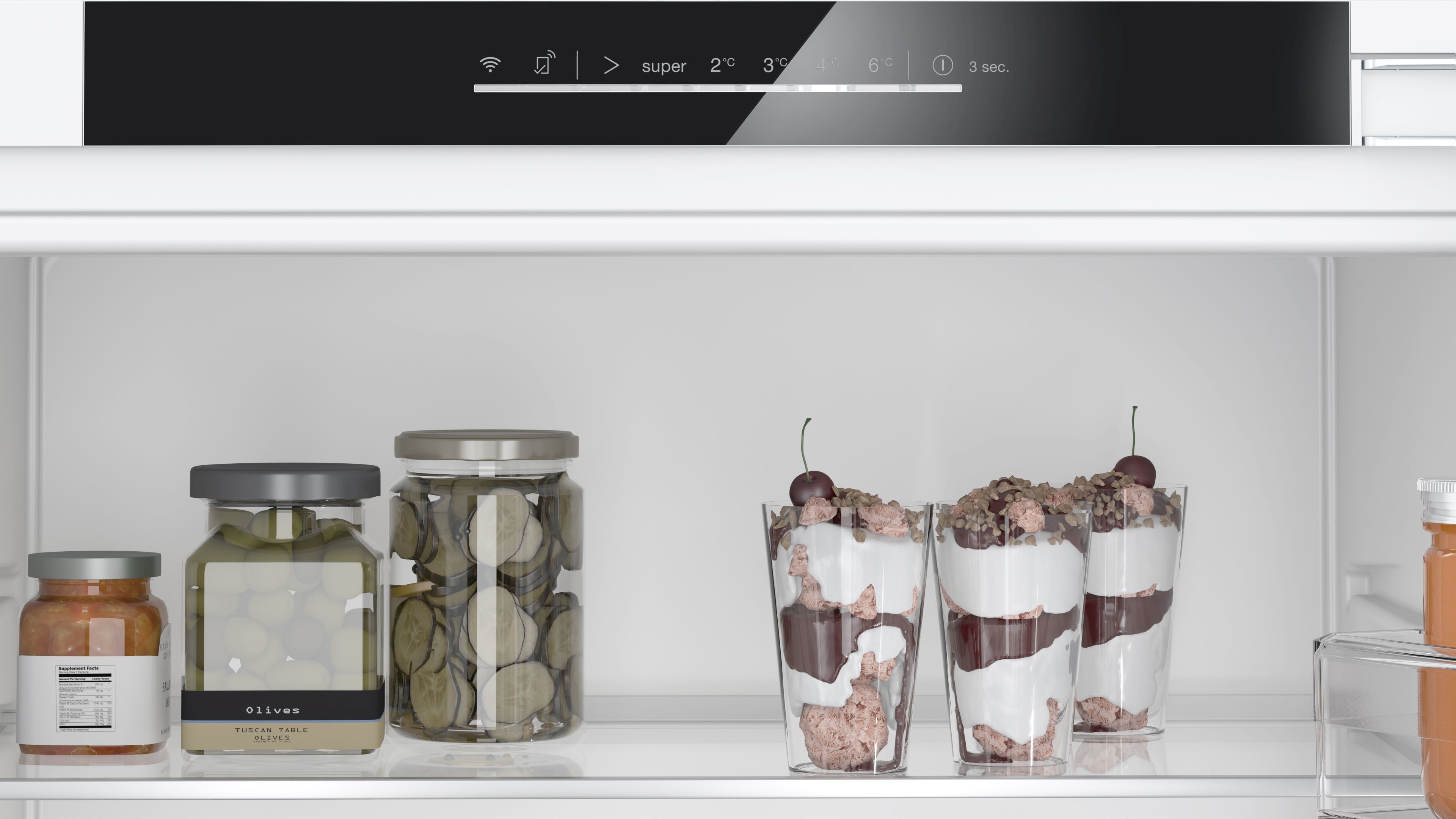 Bosch Series 4 KUR21VFE0G Integrated Fridge - White