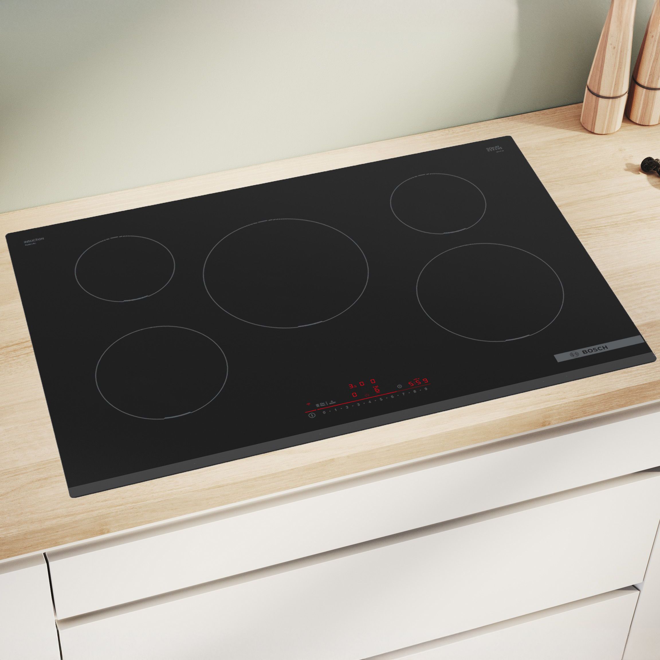 Bosch Series 6 PIV831HB1E 80cm Induction Hob - Black