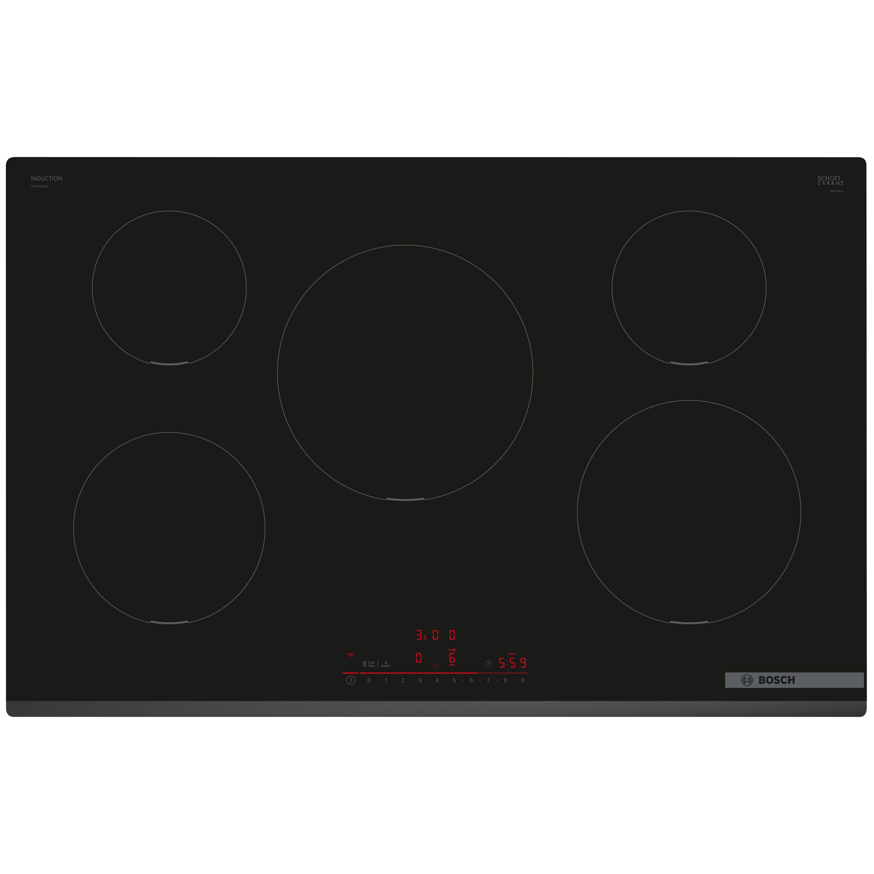 Bosch Series 6 PIV831HB1E 80cm Induction Hob - Black
