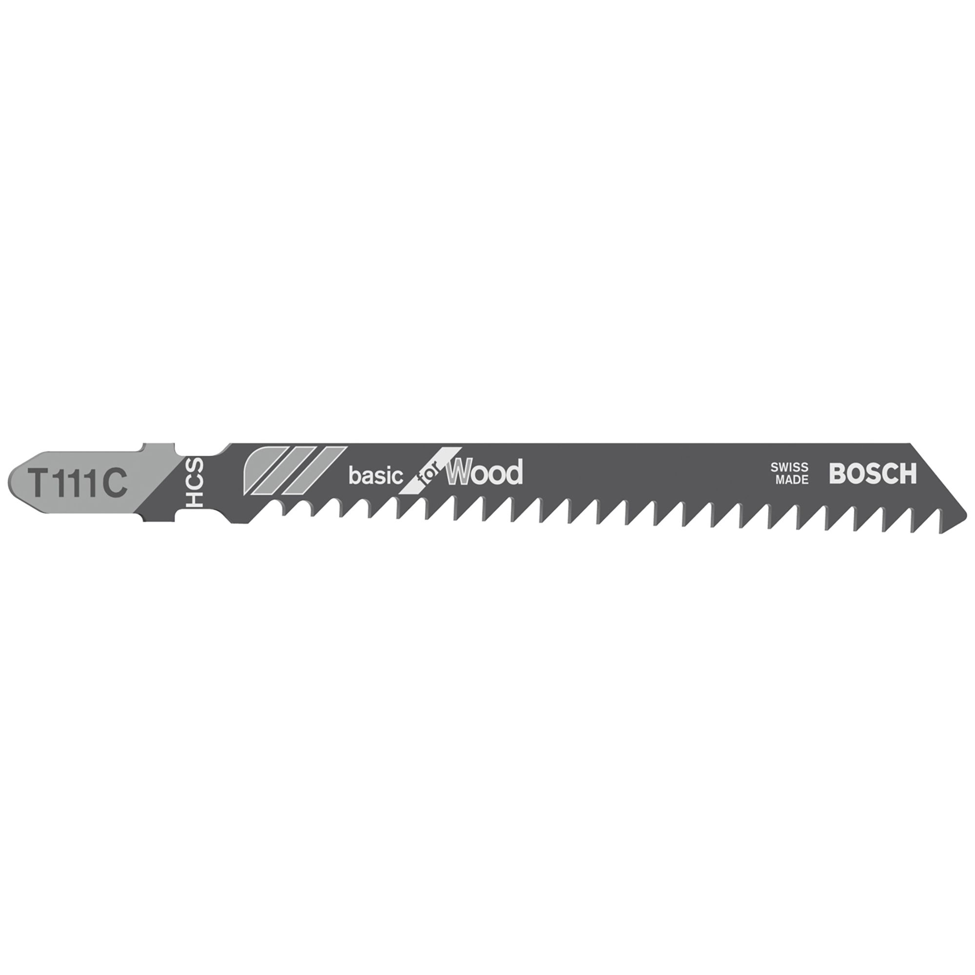 Bosch T-shank Jigsaw blade t111c (L)100mm, Pack of 5