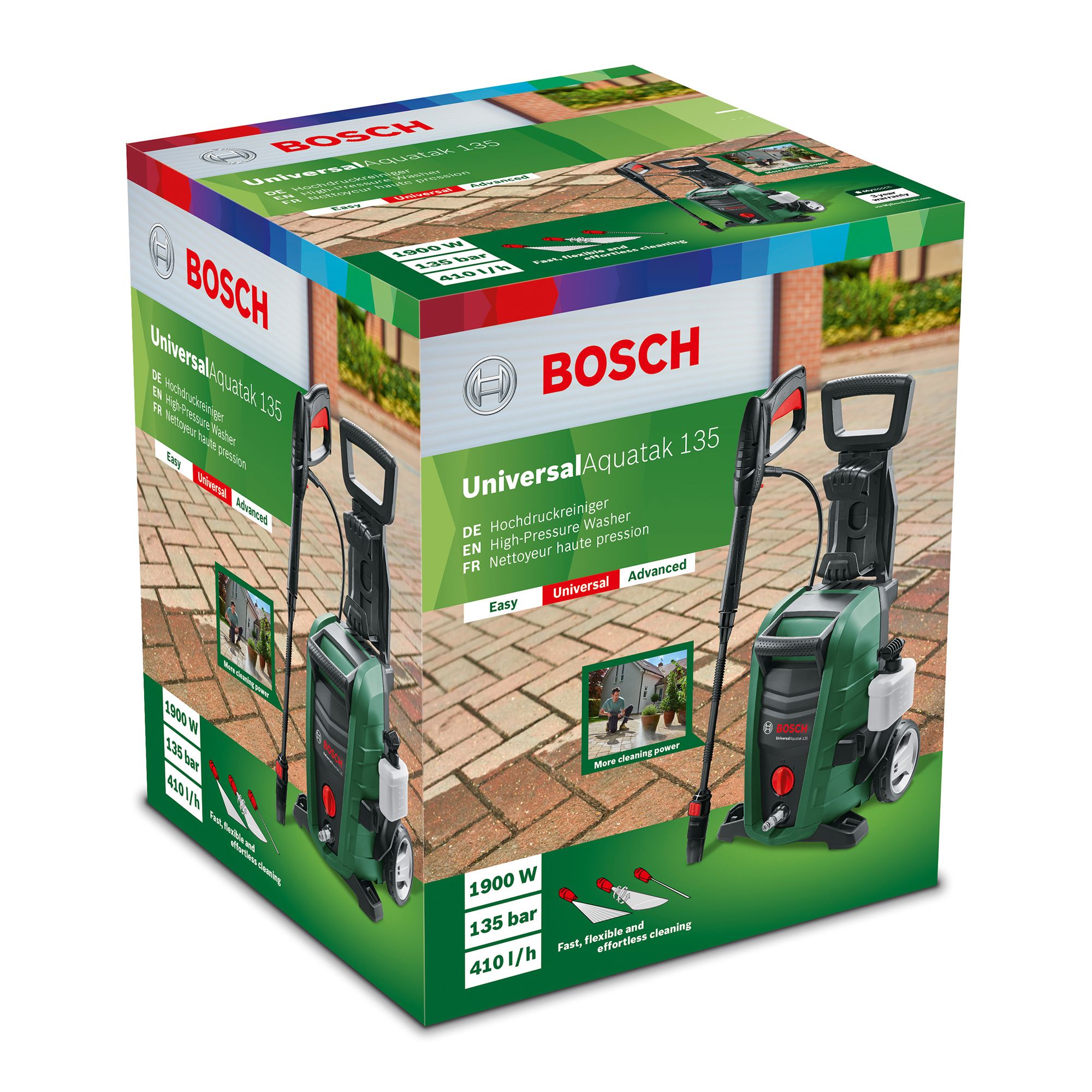 Bosch UniversalAquatak 135 Corded Pressure washer 1.9kW UniversalAquatak 135