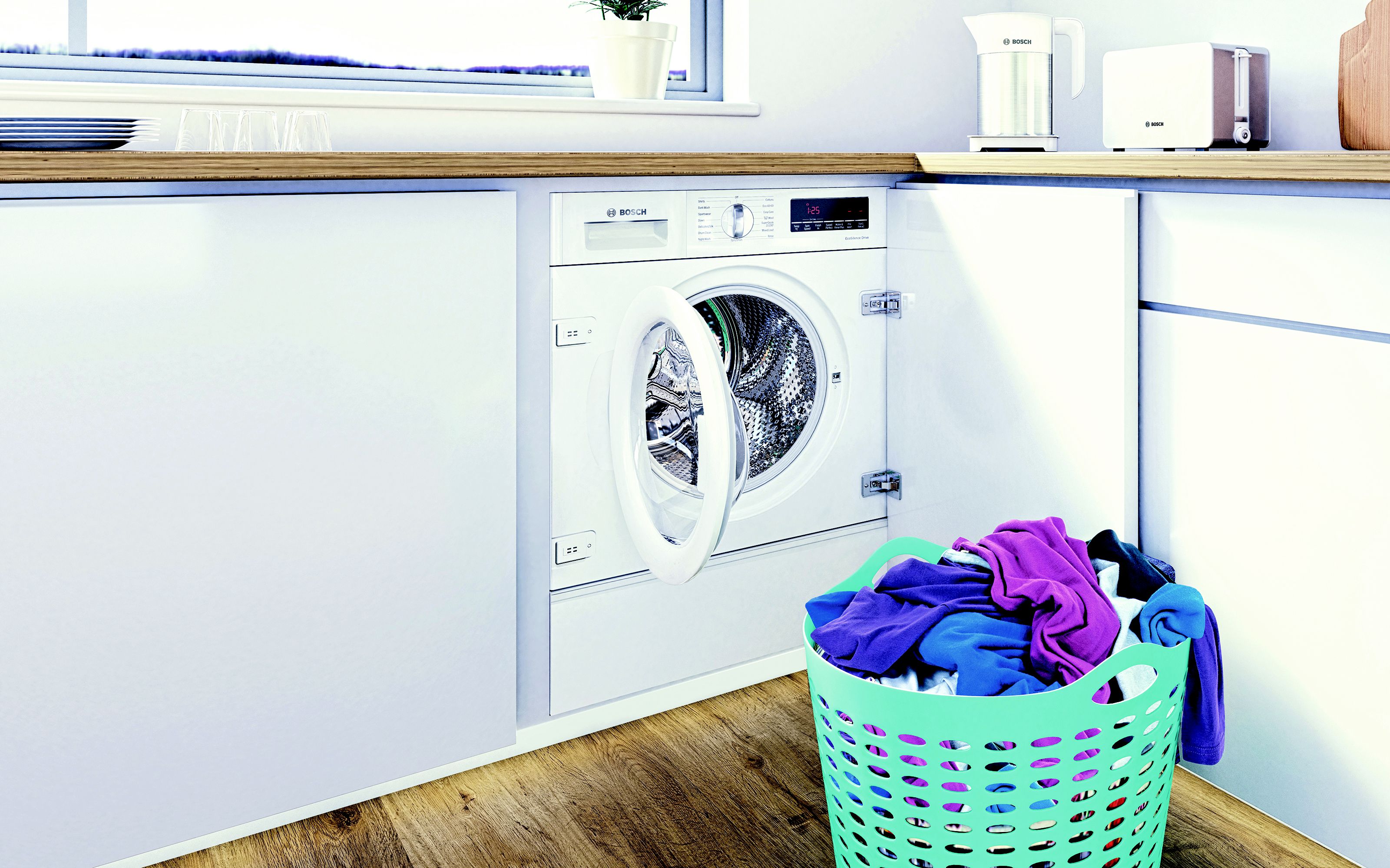Bosch WIW28501GB 8kg Built-in 1400rpm Washing machine - White