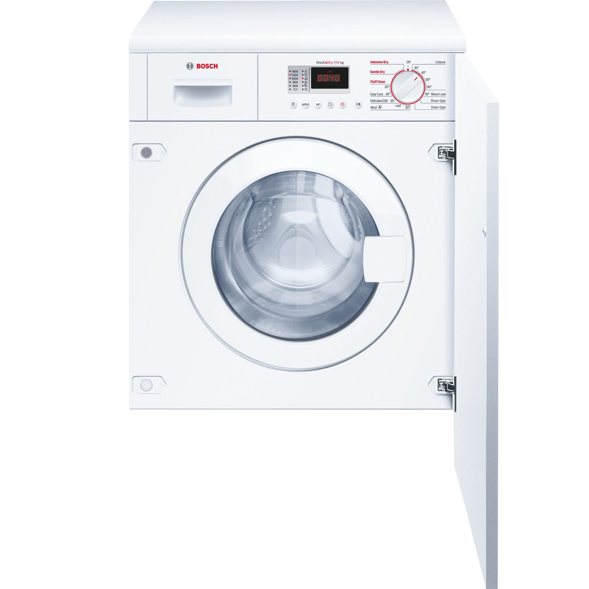 Bosch WKD28351GB 7kg/4kg Built-in Condenser Washer dryer - White