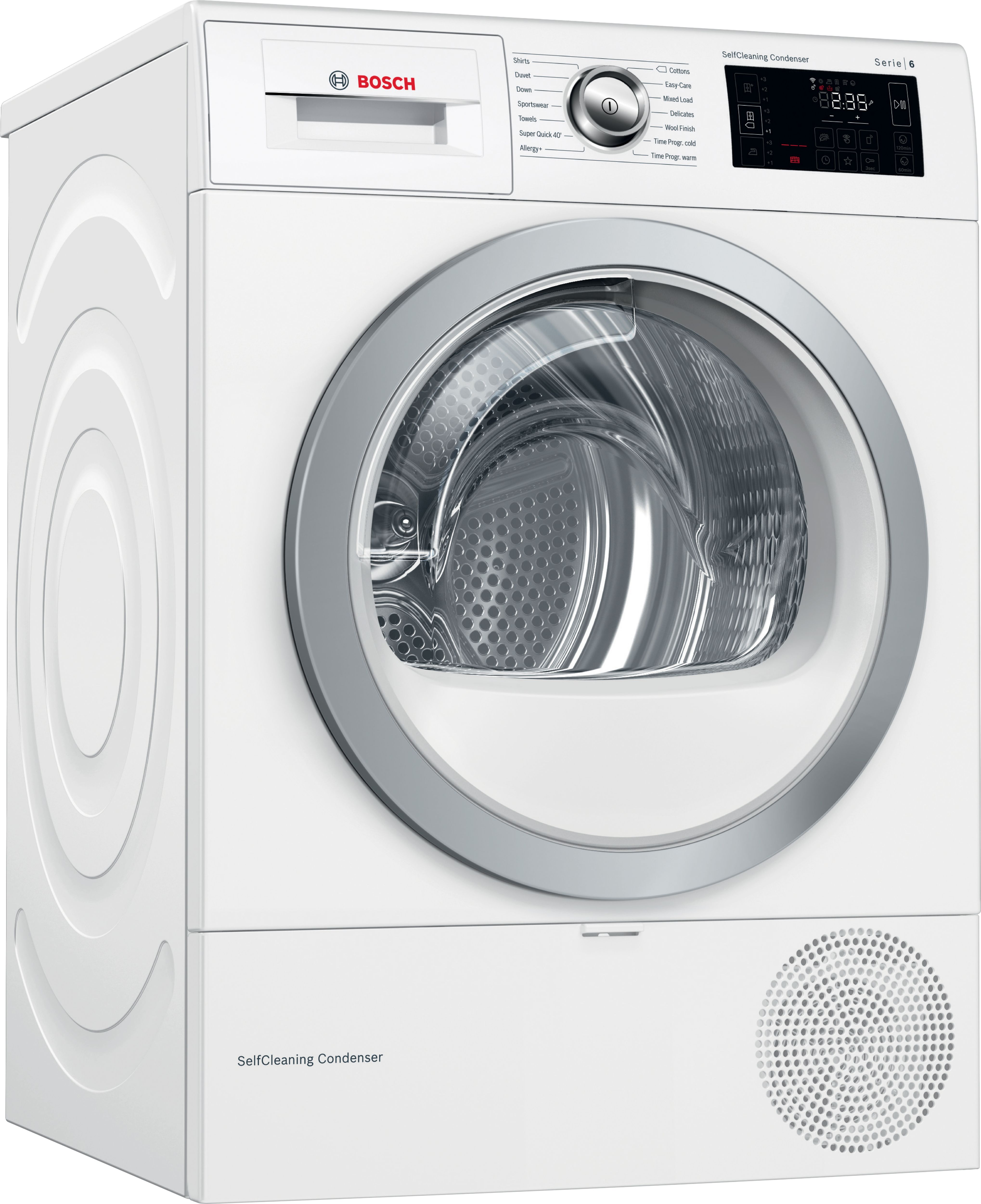 Bosch WTWH7660GB 9kg Freestanding Heat pump Tumble dryer - White