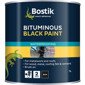Bostik Black Multi-purpose waterproofer, 1L Tin