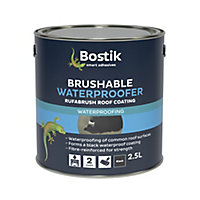 Bostik Black Roofing waterproofer, 2.5L Can 2.89kg