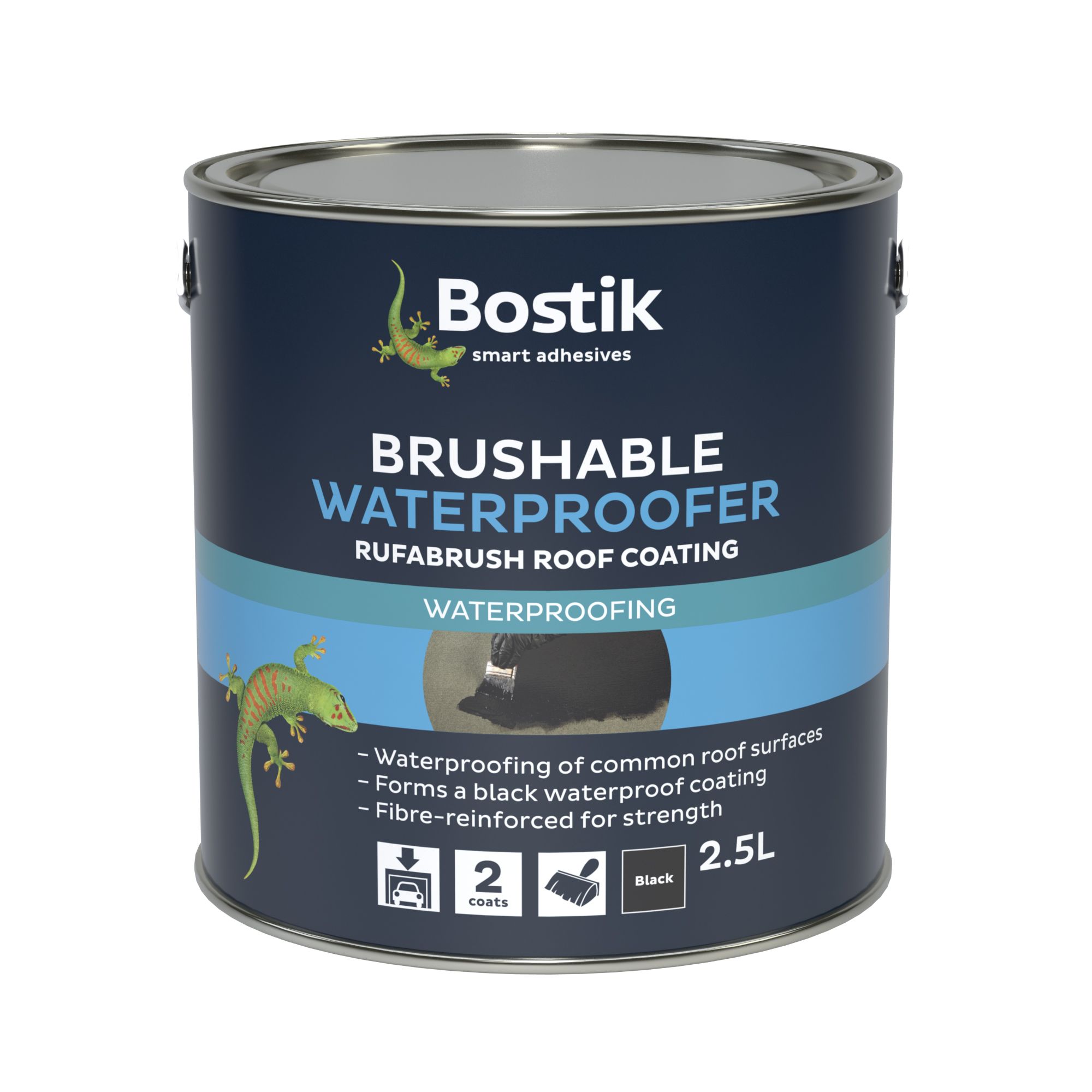 Bostik Black Roofing waterproofer, Can 2.5L