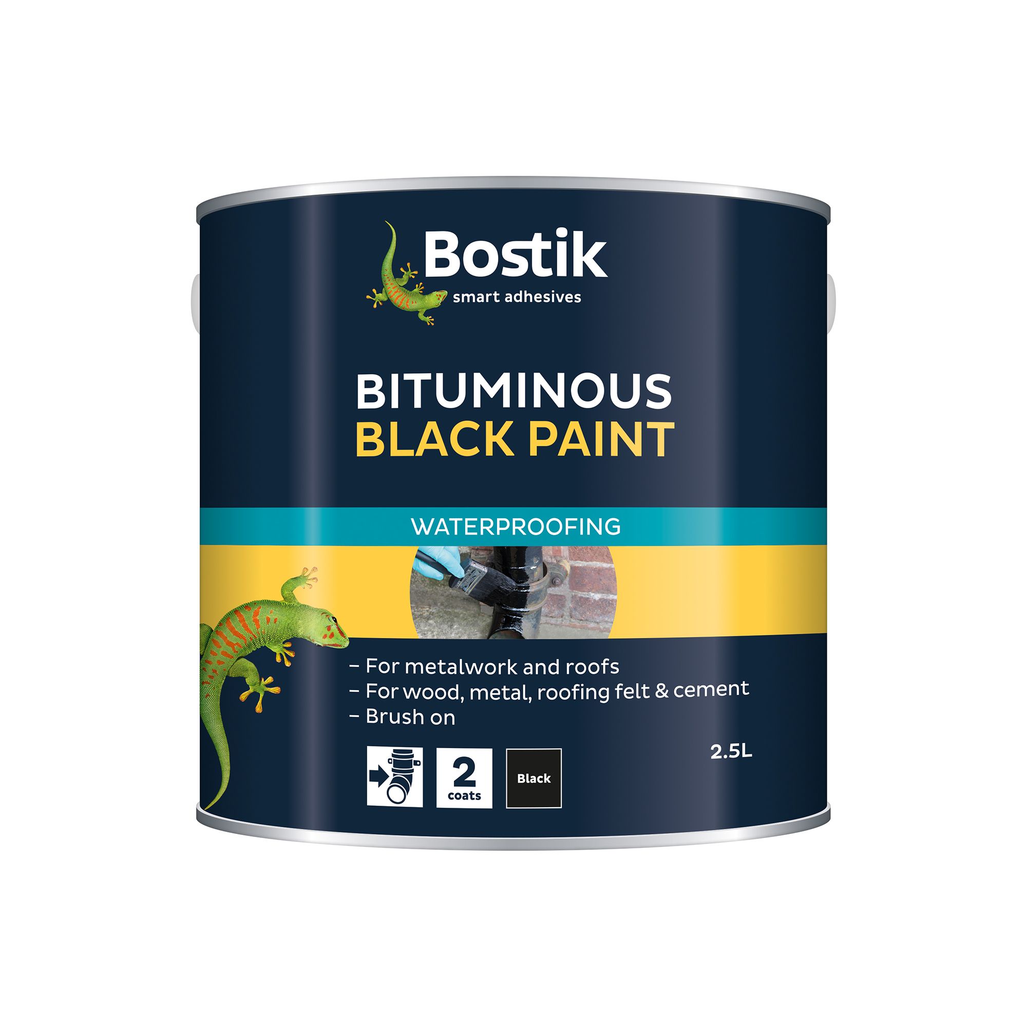 NJL Black Bitumen Waterproof Paint 5 litre