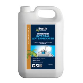 Bostik Cementone Yellow Waterproofing & air entraining admixture, 5L Plastic jerry can