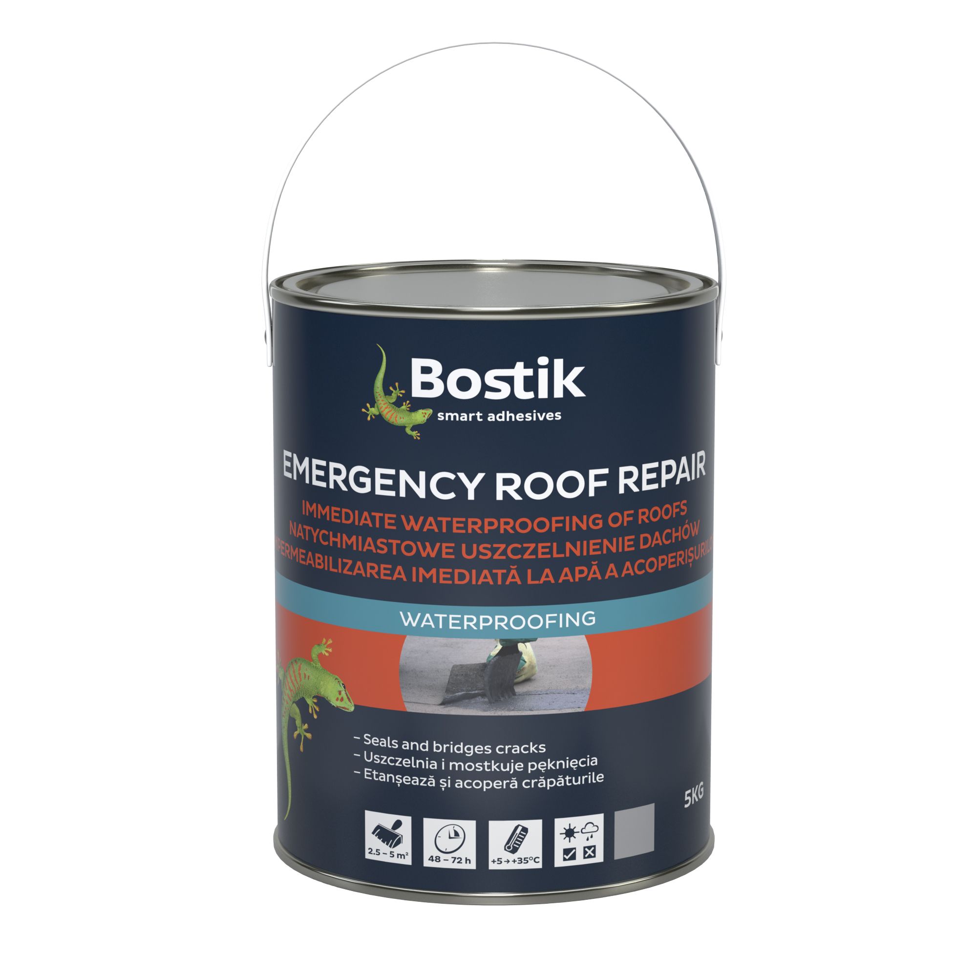Bostik Grey Roofing waterproofer, 5L 5kg