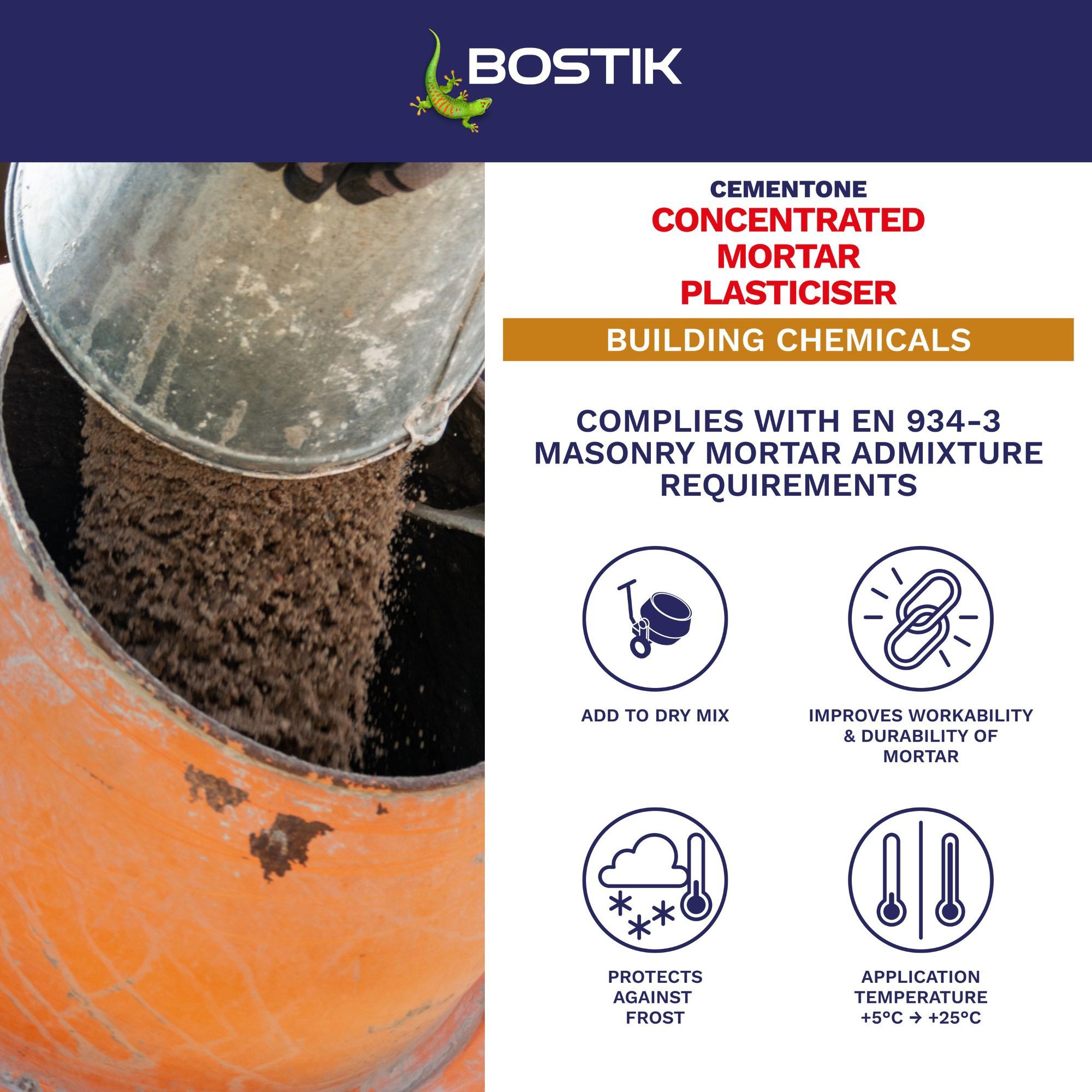 Bostik Smart adhesives Dark brown Mortar plasticiser, 1L Bottle