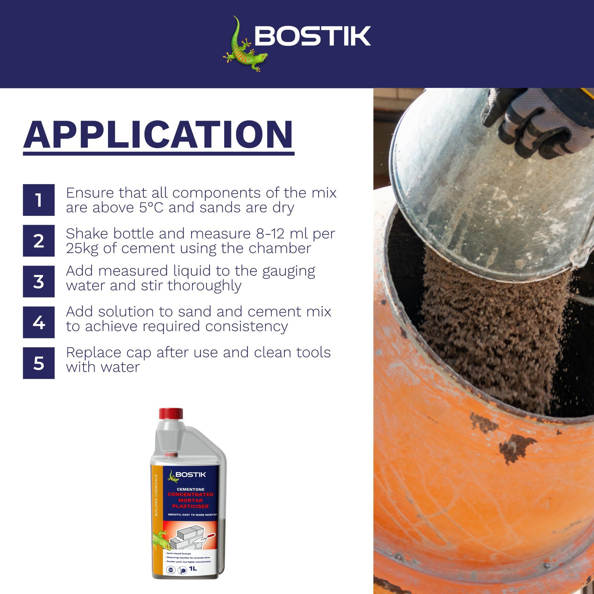 Bostik Smart adhesives Dark brown Mortar plasticiser, 1L Bottle