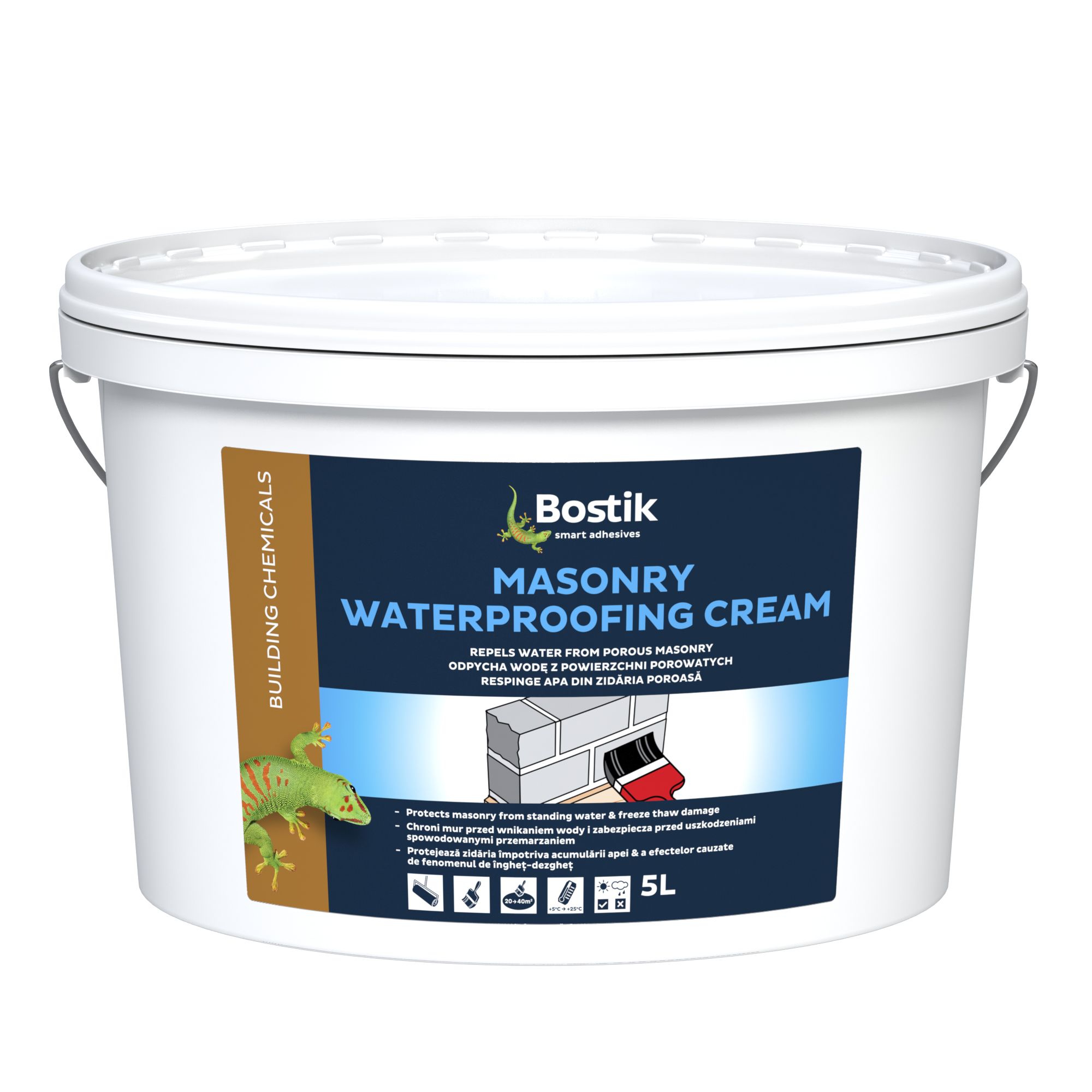 Bostik White Masonry waterproofer, 5L Tub | DIY at B&Q