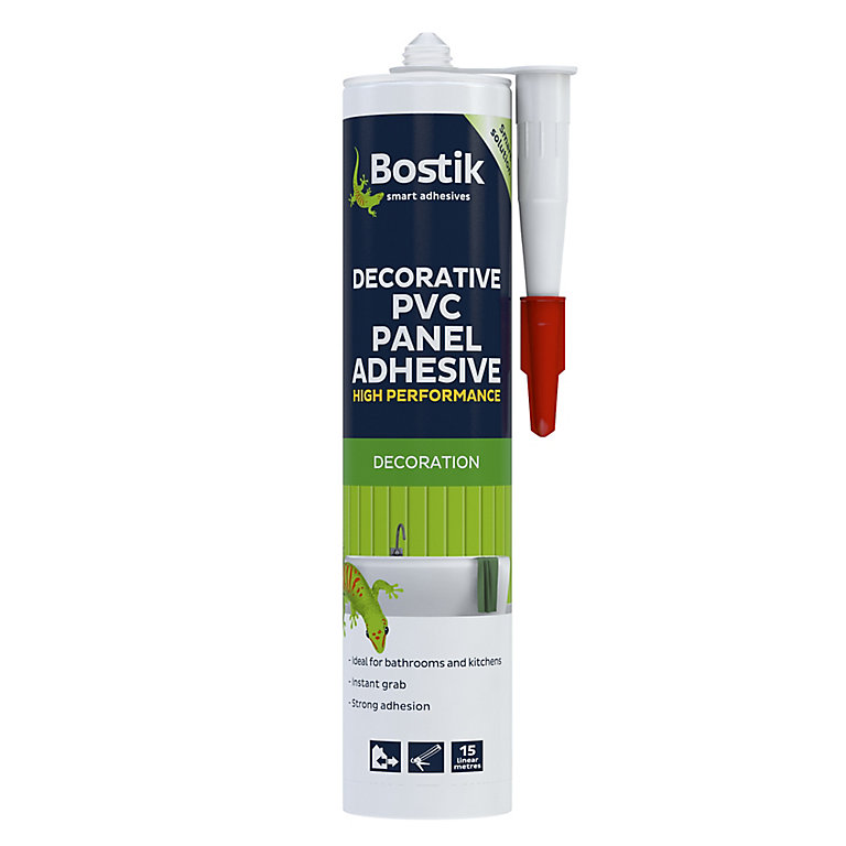 Bostik White Panelling Glue 290ml Diy At B Q - What Adhesive To Use For Pvc Wall Panels