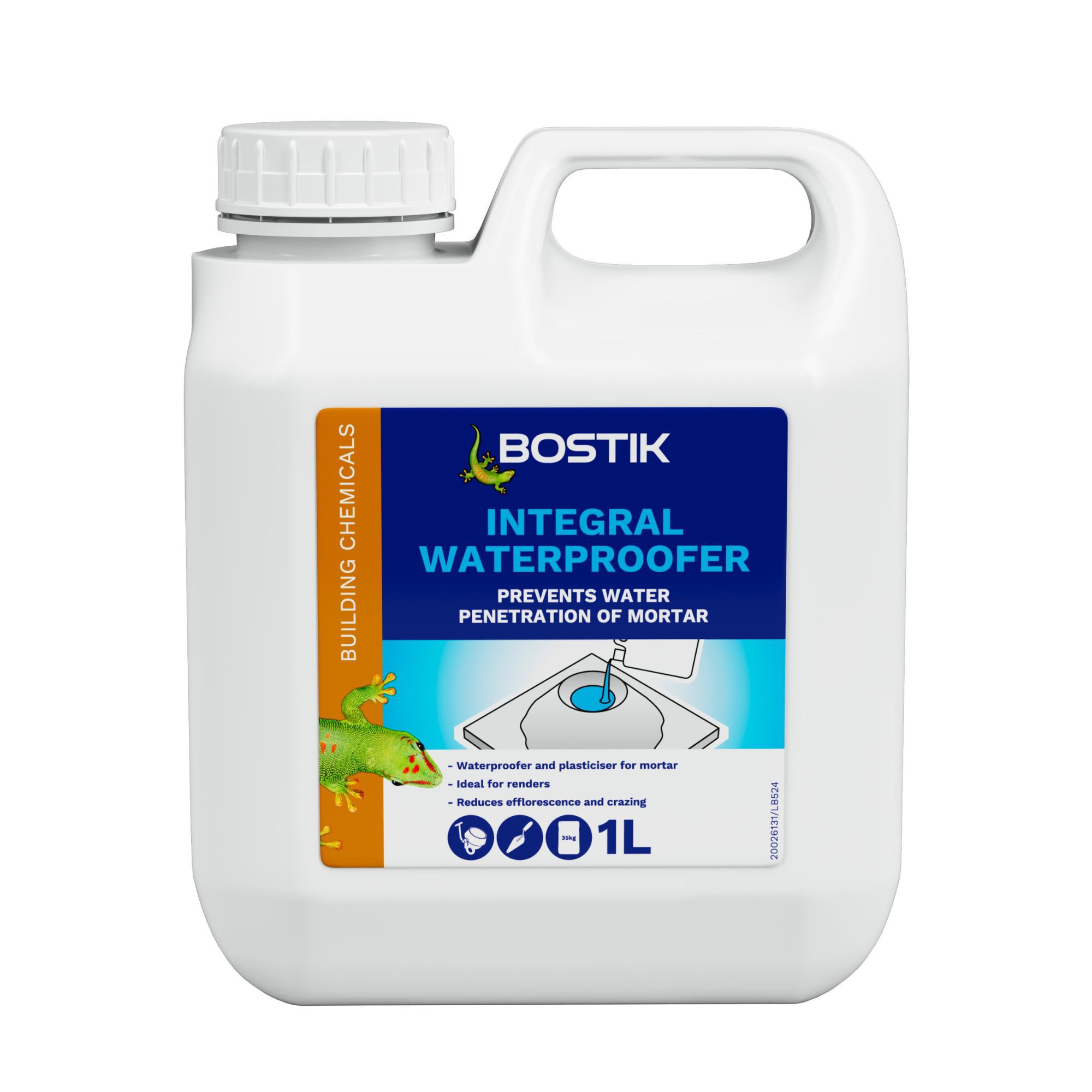 Bostik Yellow Integral waterproofer, 1L Jerry can