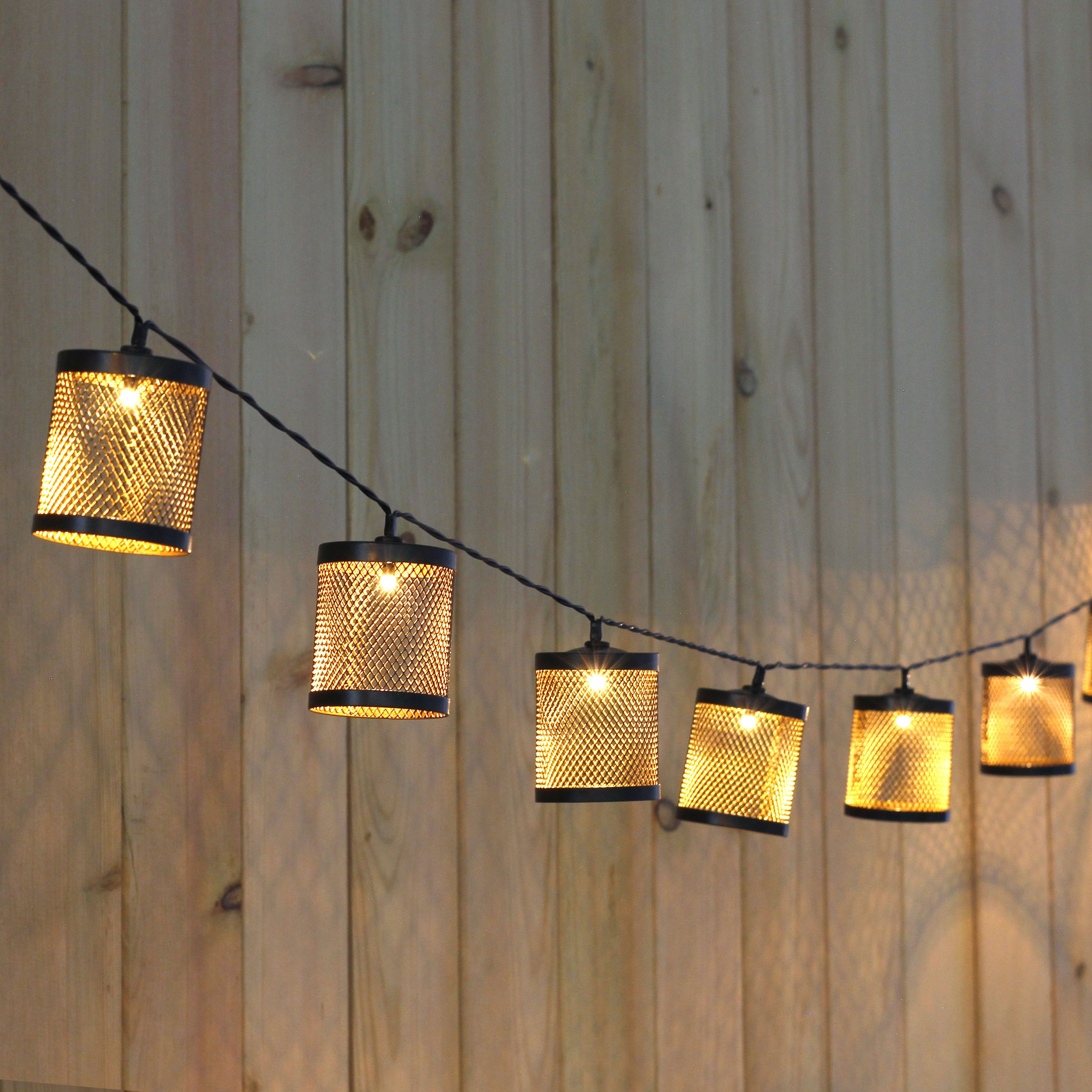 Botafogo Gold effect interior Solar-powered Warm white 10 Integrated LED Outdoor String lights