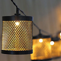 Botafogo Gold effect interior Solar-powered Warm white 10 Integrated LED Outdoor String lights