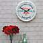 Bottletop Retro Cocktail lounge slogan Multicolour Clock
