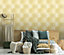 Boutique Arbre Yellow Tree Mica effect Smooth Wallpaper