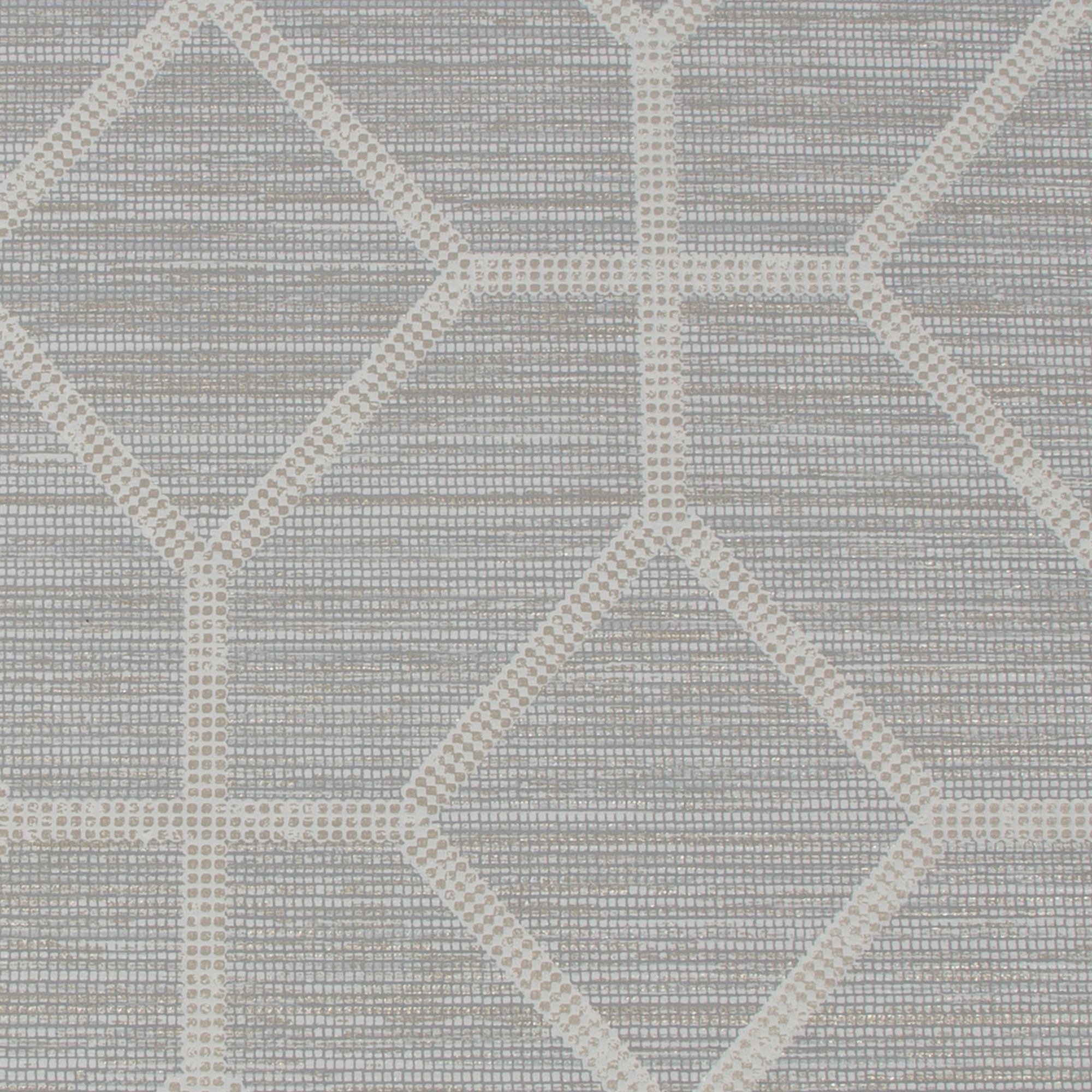 Boutique Asscher Beige Geometric Textured Wallpaper Sample