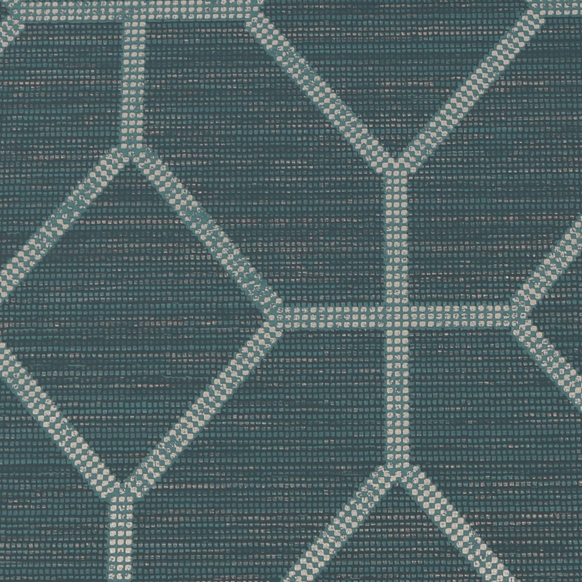 Boutique Asscher Teal Geometric Textured Wallpaper