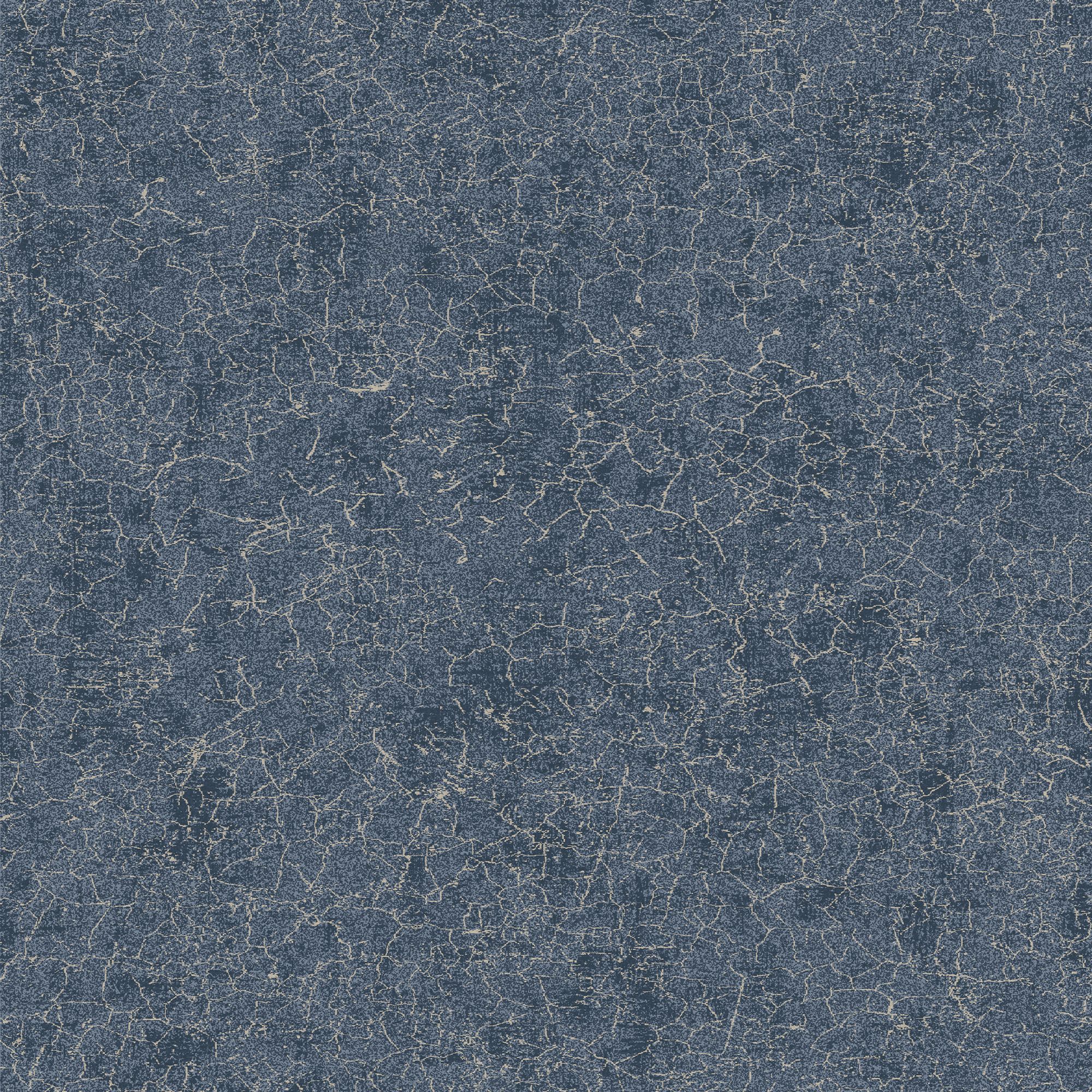 Boutique Blue Metallic effect Textured Wallpaper Sample