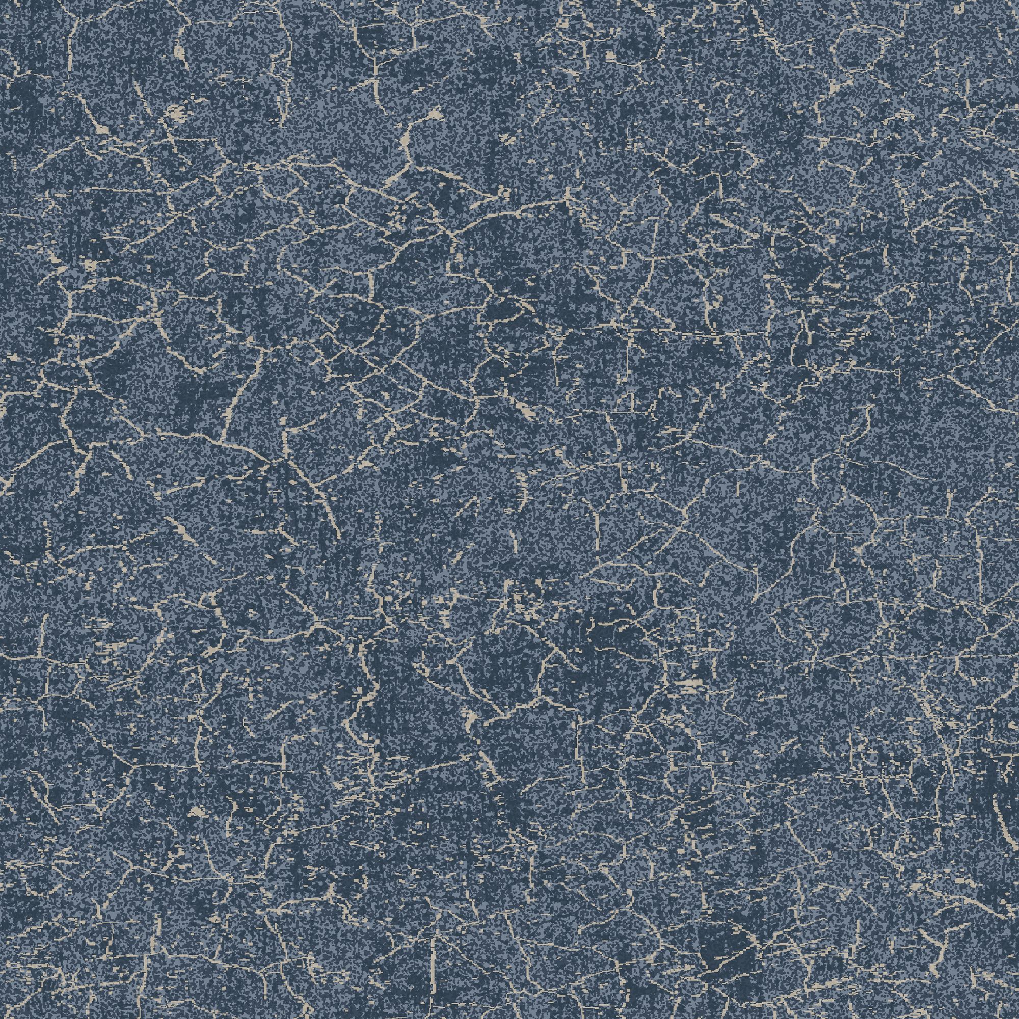 Boutique Blue Metallic effect Textured Wallpaper Sample
