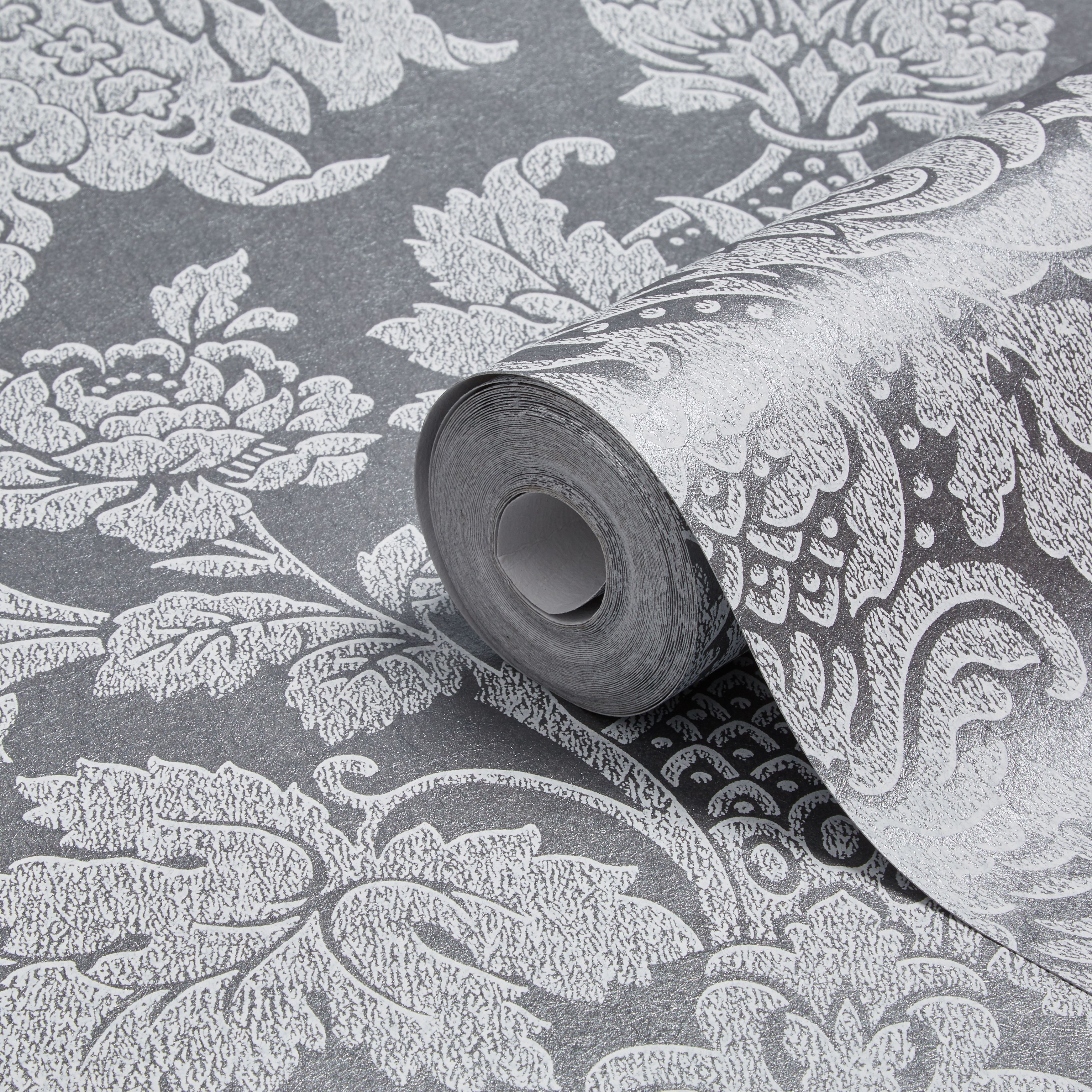 Boutique Buckingham Damask Silver 