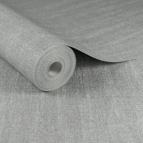 Silver Wallpaper | Wallpaper & wall coverings | B&Q