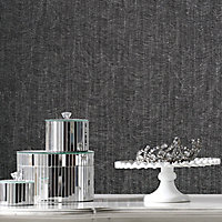 Boutique Corsetto Storm Glitter effect Embossed Wallpaper