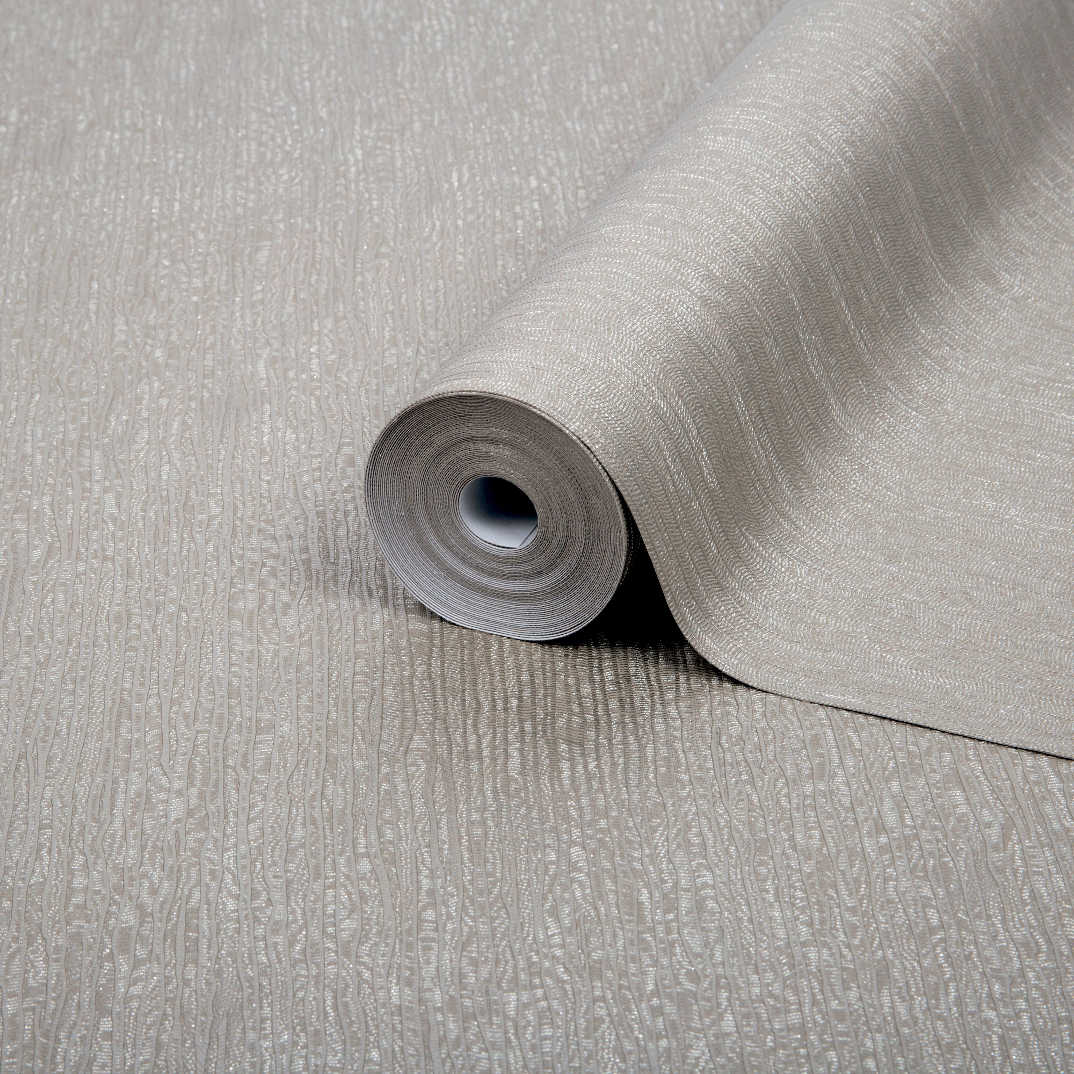 Boutique Corsetto Taupe Glitter effect Embossed Wallpaper