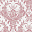 Boutique Duchess Cream & red Glitter effect Wallpaper