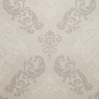 Boutique Elegance Damask Mica effect Textured Wallpaper
