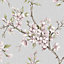 Boutique Eliza Blush Floral Smooth Wallpaper
