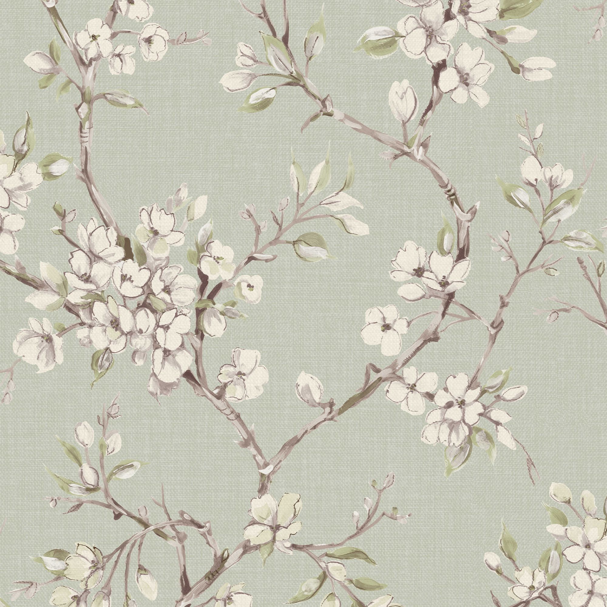 Boutique Eliza Sage Smooth Wallpaper Sample