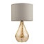 Boutique glass Satin Champagne Table lamp