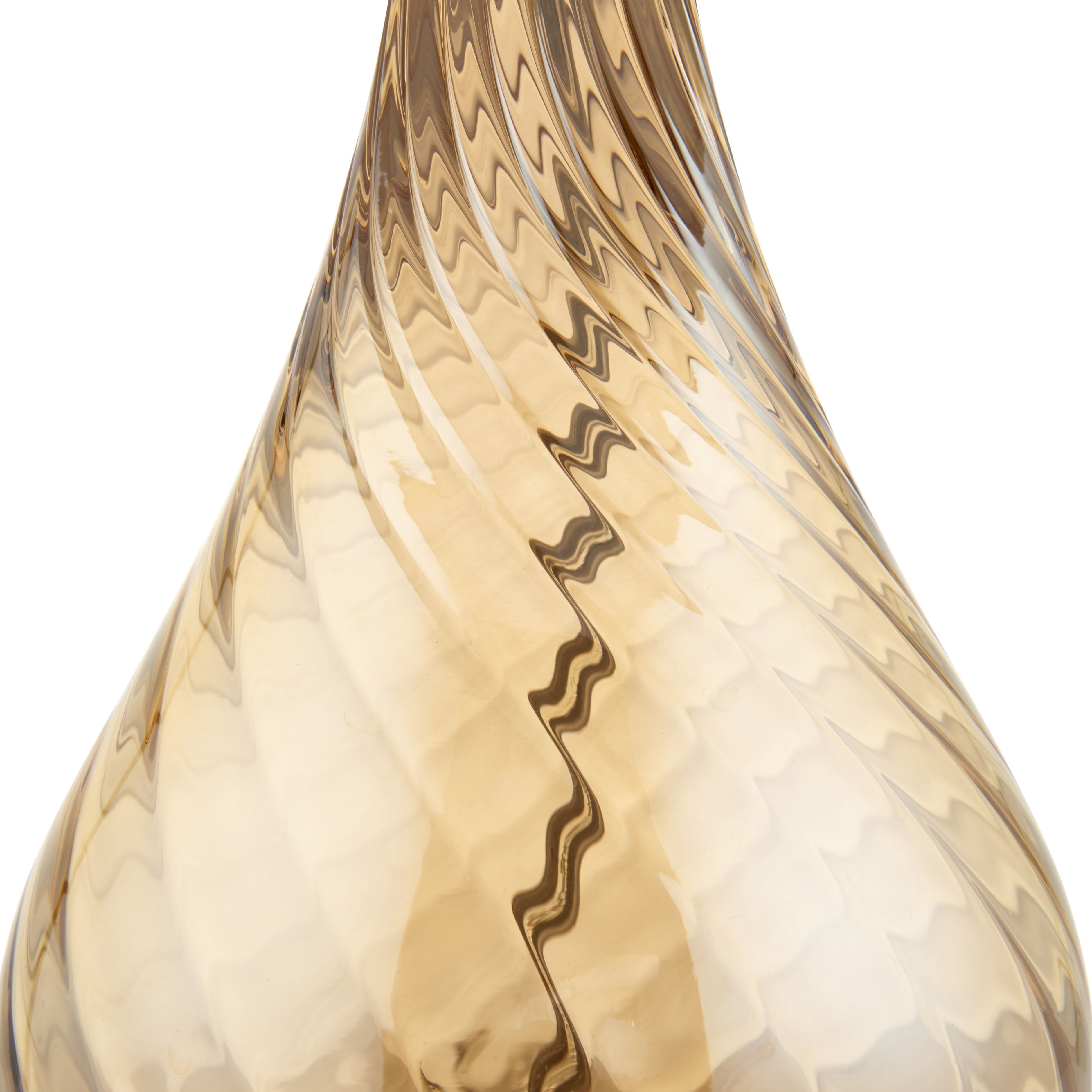 Boutique glass Satin Champagne Table lamp