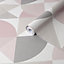 Boutique Graphic Pink Geometric Smooth Wallpaper Sample