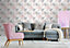 Boutique Graphic Pink Geometric Smooth Wallpaper